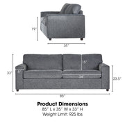 New Classic Furniture Kylo Ash Gray Sofa