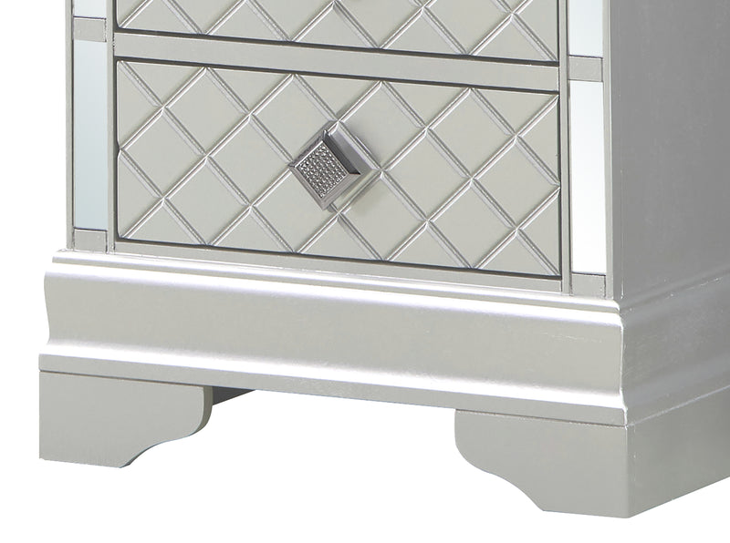 Glory Furniture Verona Metalic Black Nightstand