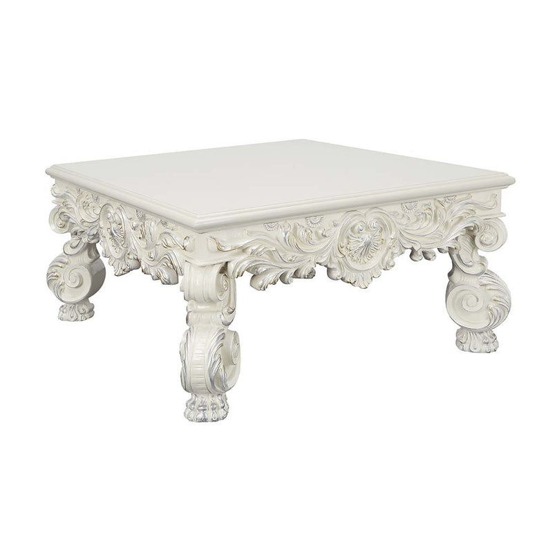 Acme Furniture Adara Antique White 3pc Coffee Table Set