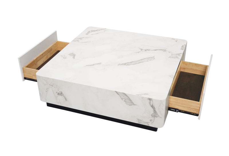 Acme Furniture Fritzy White Square Coffee Table