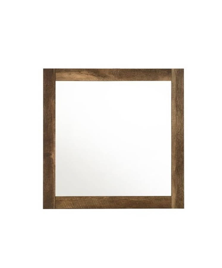 Acme Furniture Morales Rustic Oak Dresser and Mirror