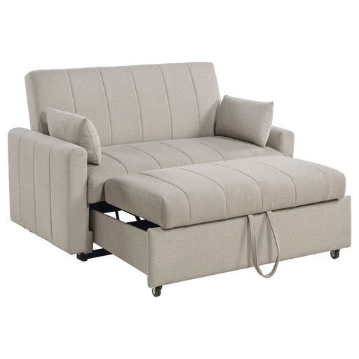Coaster Furniture Portland Latte Ivory Sleeper Sofa Bed