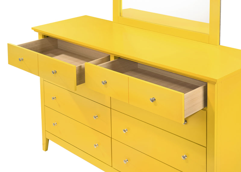 Glory Furniture Hammond Teal Dresser and Mirror