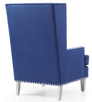 Glory Furniture Wilshire Blue Velvet Chair