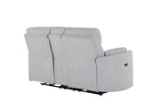 Global Furniture U8571 Dolphin Power Console Reclining Loveseat