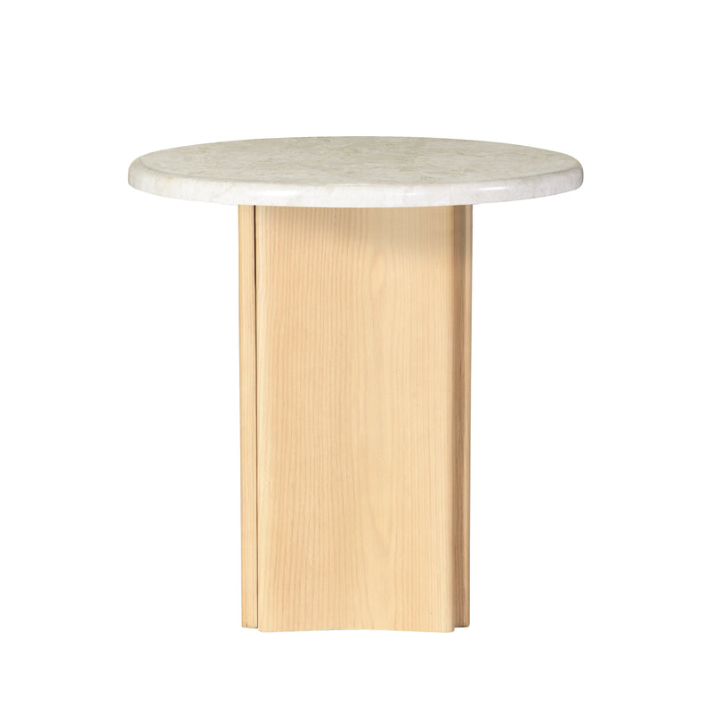 Acme Furniture Qwin Natrual Oak 3pc Coffee Table Set