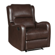 Home Elegance Durant Brown Reclining Chair