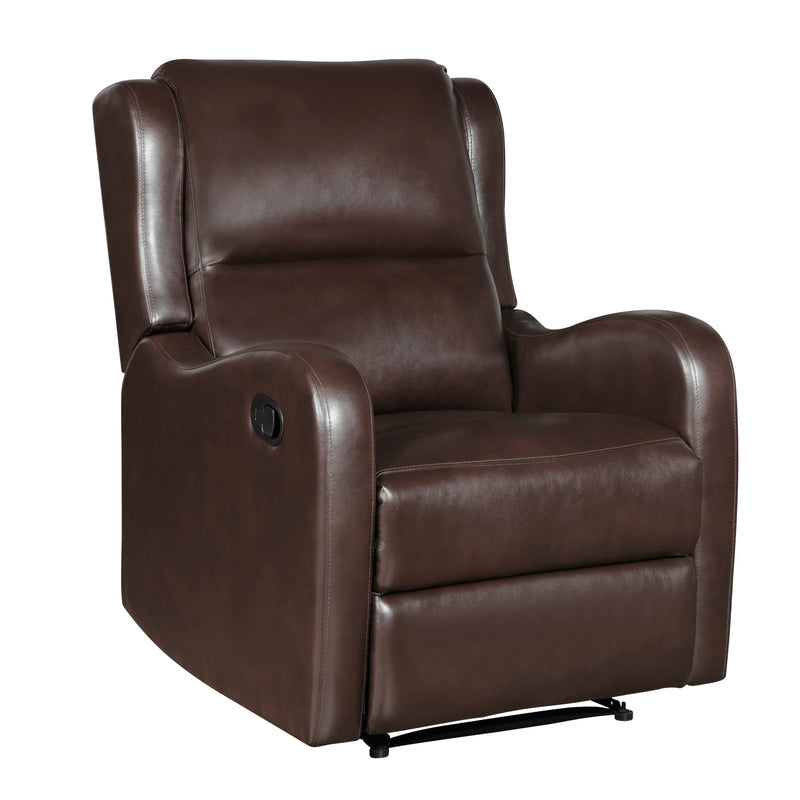Home Elegance Durant Brown Reclining Chair
