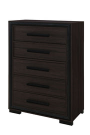 Global Furniture Amelia Black Grey Chest