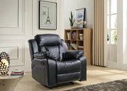 Glory Furniture Daria Dark Brown Rocker Recliner