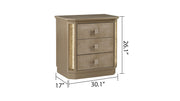 Galaxy Home Medusa Gold Nightstand