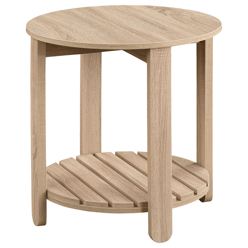 Coaster Furniture Fowler Natural Brown End Table