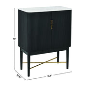 Steve Silver Vida Black WIne Cabinet