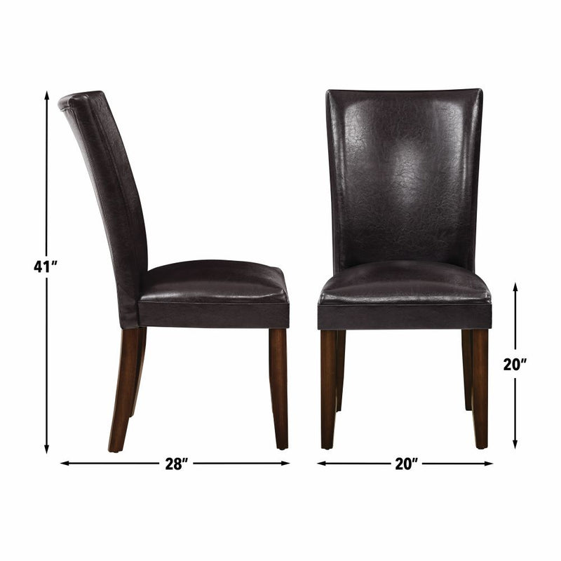 Steve Silver Hartford Brown 72 Inch 5pc Dining Set