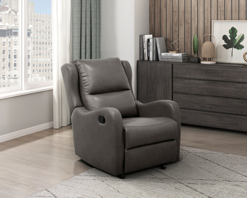 Home Elegance Durant Taupe Glider Reclining Chair