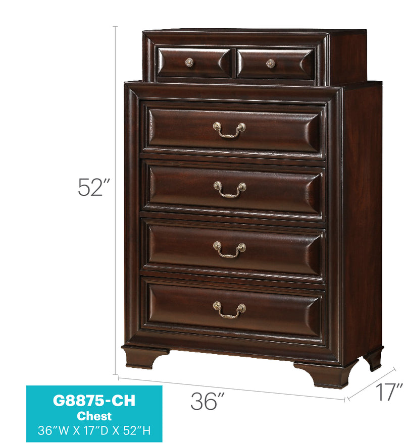 Glory Furniture LaVita Cappuccino Chest