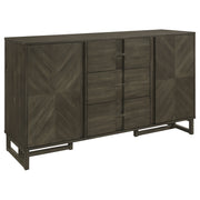 Coaster Furniture Kelly Dark Grey 3 Drawers Storage Sideboard