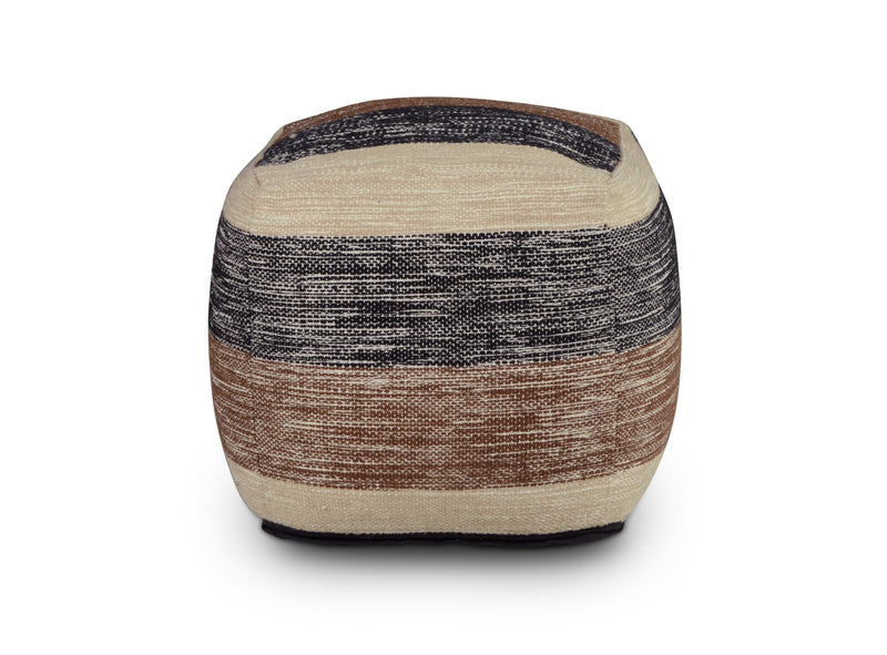 Steve Silver Jamal Square Handwoven Woolen Pouf