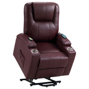 Coaster Furniture Armstrong Camel Brown Power Lift Massage Recliner