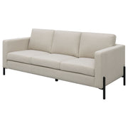 Coaster Furniture Tilly Oatmeal Upholstered Arms Sofa