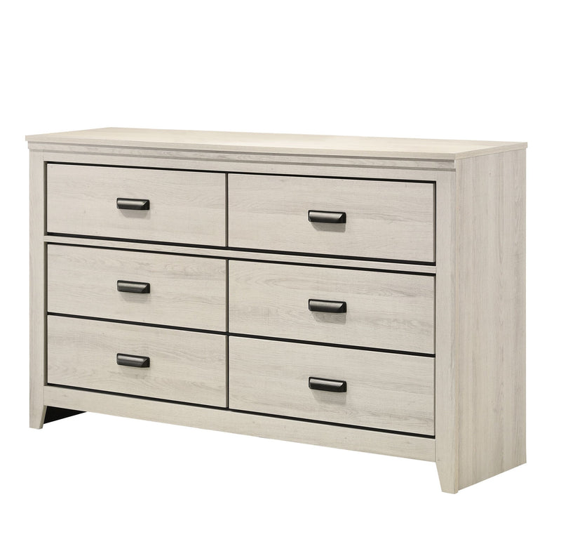 Crown Mark Carter White Dresser