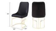 2 Galaxy Home Emrald Beige Gold Chairs