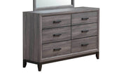 Global Furniture Kate Foil Grey Dresser and Mirror