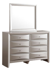 Glory Furniture Marilla Cappuccino Dresser and Mirror