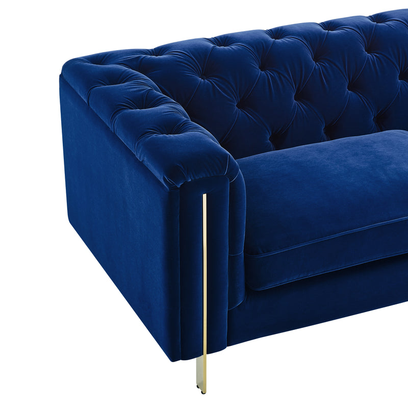 Steve Silver Charlene Blue Velvet Loveseat