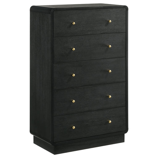 Coaster Furniture Cavelle Black 5 Drawer Chest