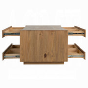 Acme Furniture Harlan Oak Coffee Table with Caster