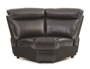 Glory Furniture Ward Gray Faux Leather 3pc Sectional