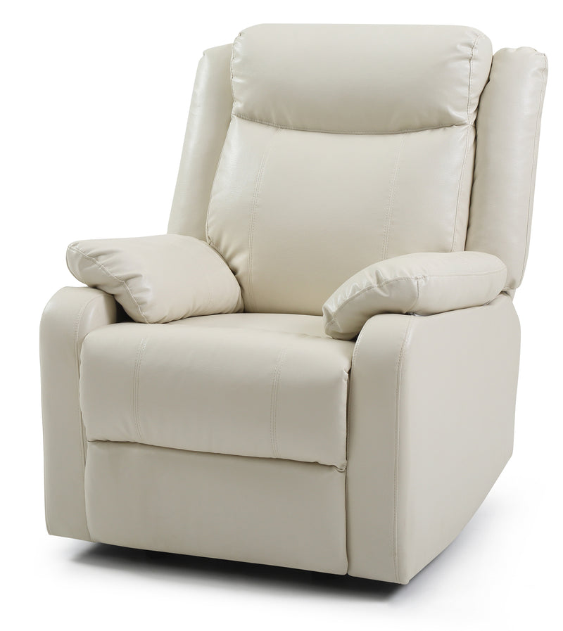 Glory Furniture Ward Gray Faux Leather Rocker Recliner