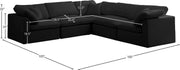 Meridian Furniture Plush Cream Modular 5pc Sectional