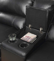 Acme Furniture Saul Black Power Motion Sectional