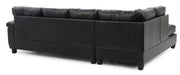 Glory Furniture Gallant Gray Faux Leather Sectional