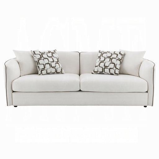 Acme Furniture Yolanda Beige Sofa with 4 Pillows