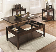 Steve Silver Crestline Cherry 3pc Coffee Table Set