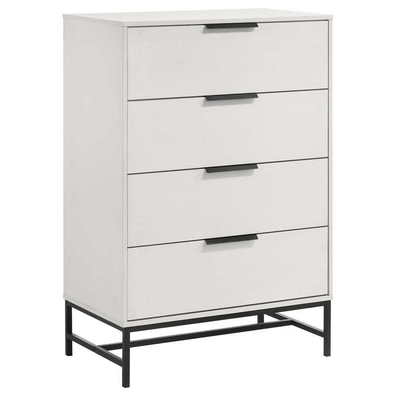 Coaster Furniture Sonora White 4 Drawer Chest