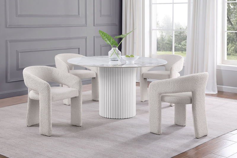 Coaster Furniture Acadia White 53 inch Dining Table