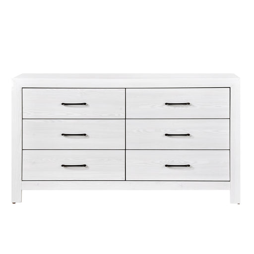 Home Elegance Corbin White Dresser And Mirror