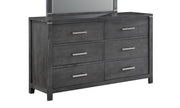 New Classic Furniture Odessa Charcoal Gray Dresser And Mirror