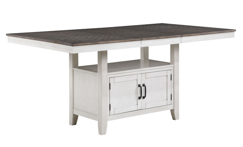 New Classic Furniture Richland Brown White Counter Height Set CNT-4CH