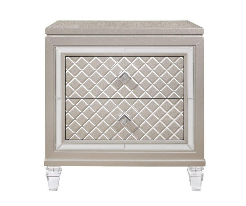 Global Furniture Paris Champagne Night Stand