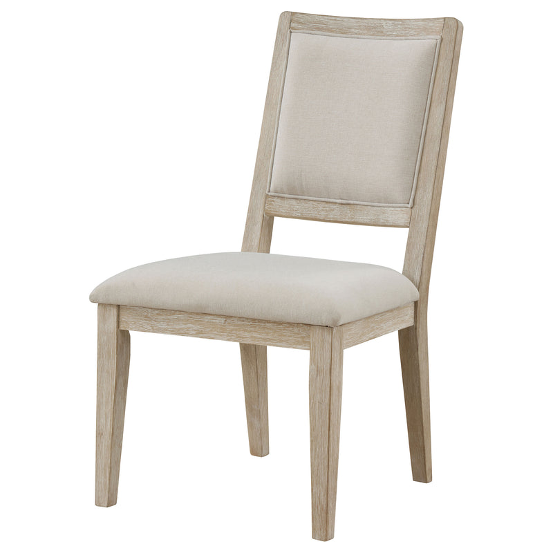 2 Coaster Furniture Trofello White Washed Brown Dining Side Chair
