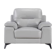 Home Elegance Mischa Silver Gray 3pc Living Room Set