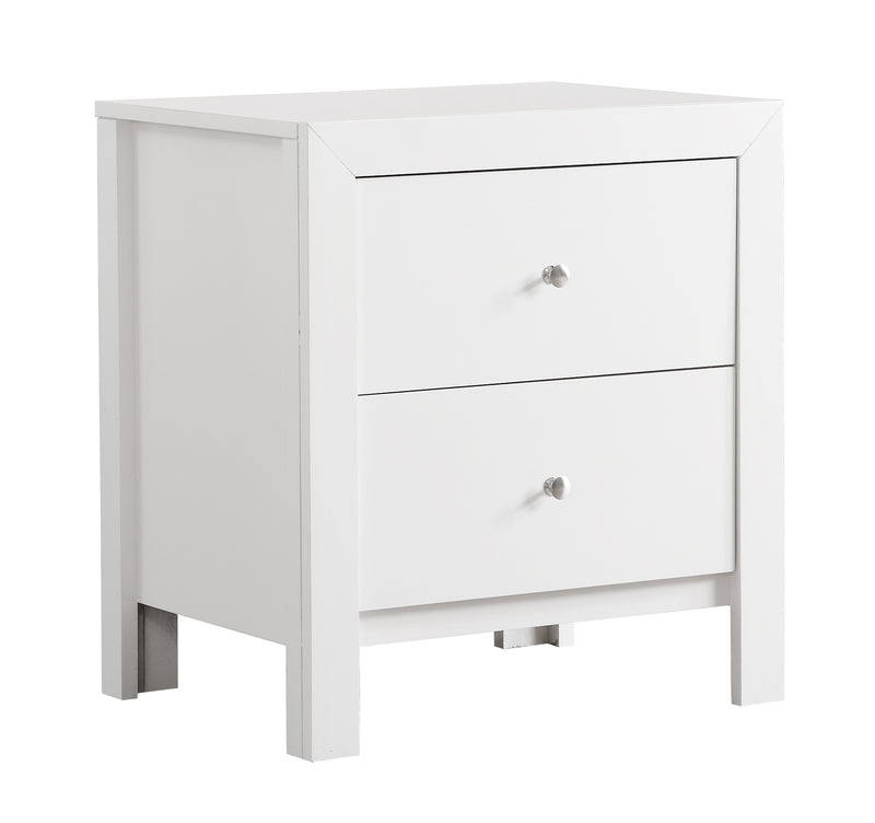 Glory Furniture Burlington White Nightstand