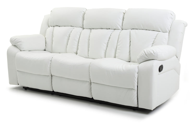 Glory Furniture Daria White Reclining Sofa