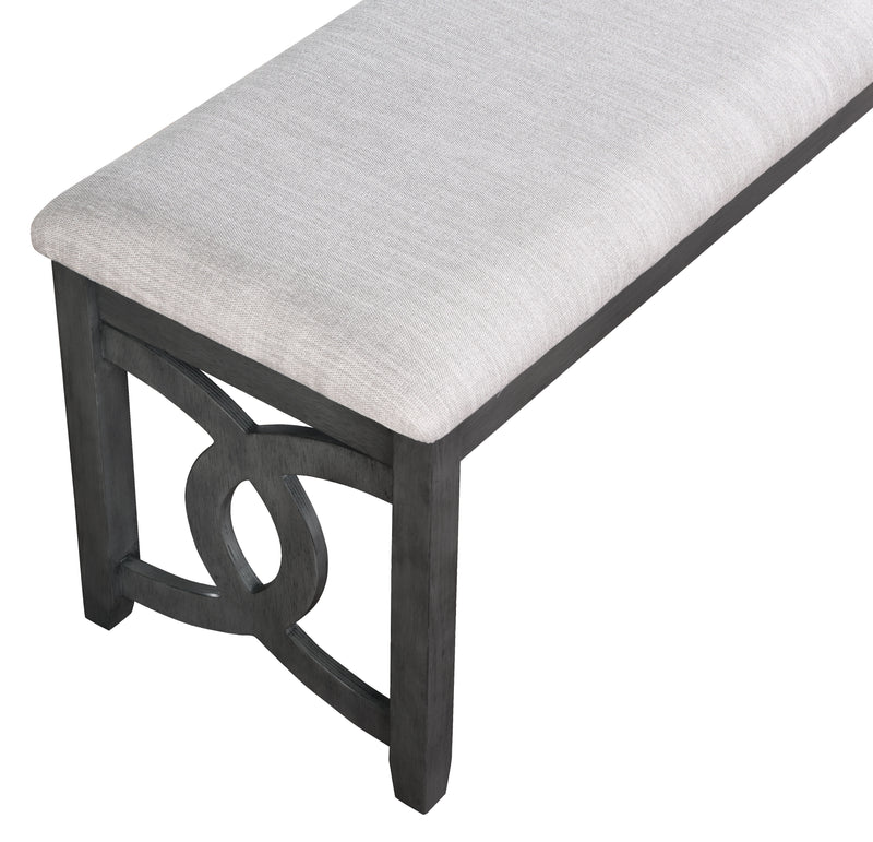 New Classic Furniture Gia Gray 46 Inch Dining Bench