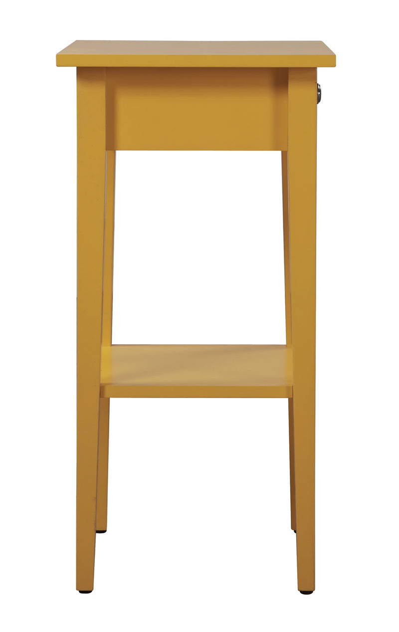 Glory Furniture Dalton Yellow Nightstand